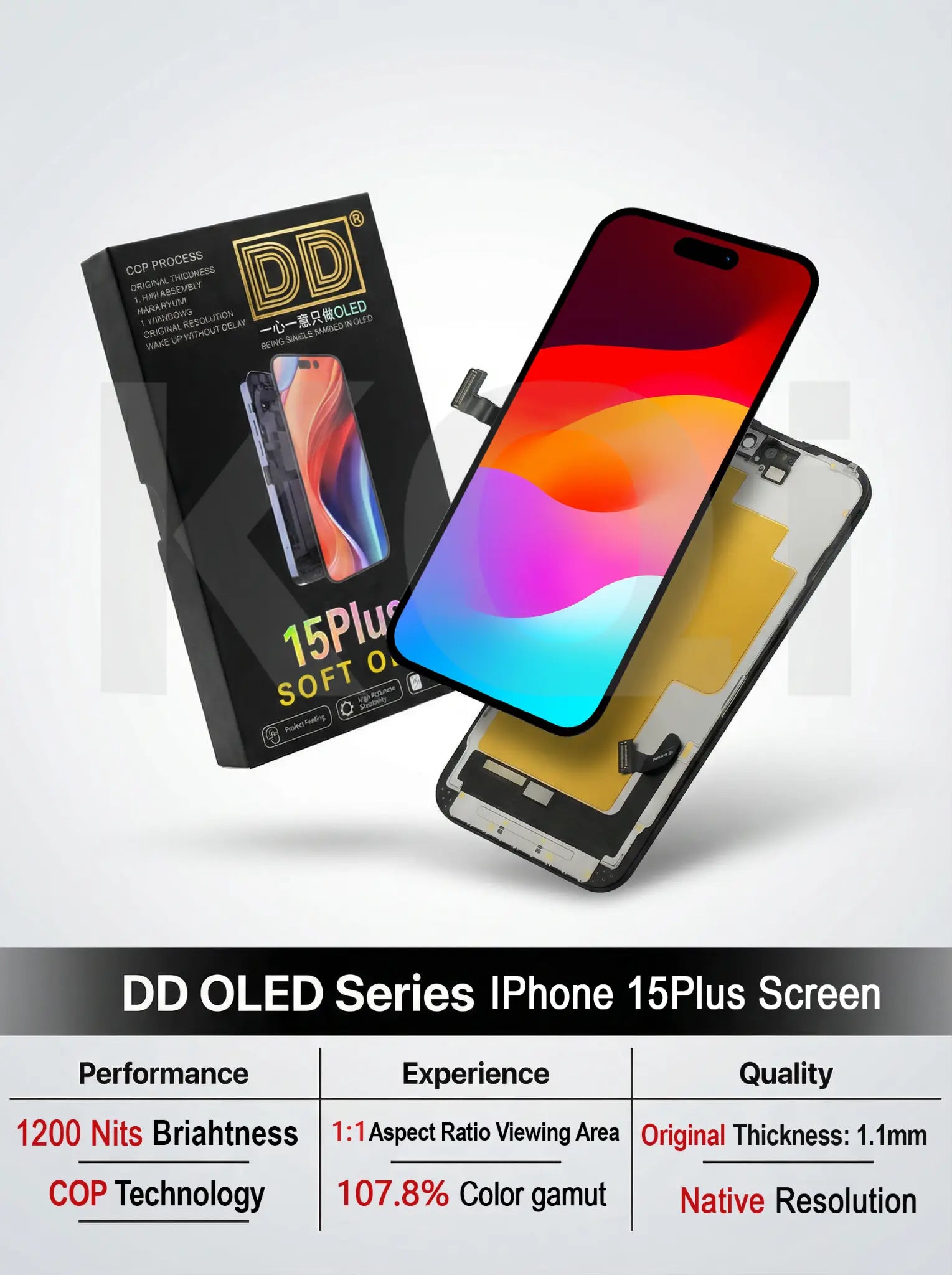 iPhone 15 Plus DD OLED Soft Screen Replacement